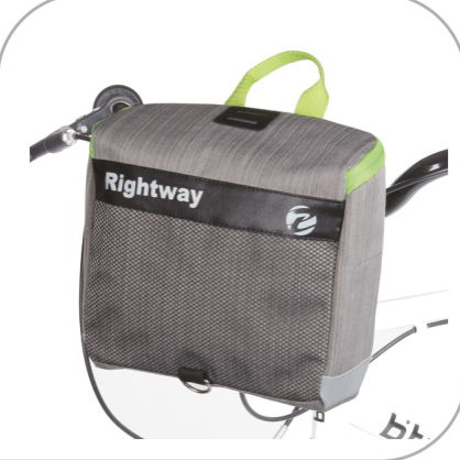 Grey urban handlebar bag