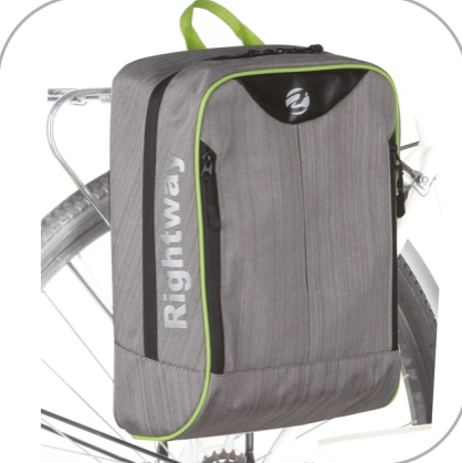 Grey urban zip pannier