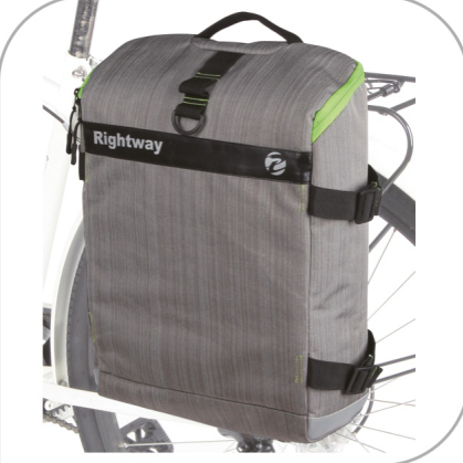 Grey urban buckle pannier